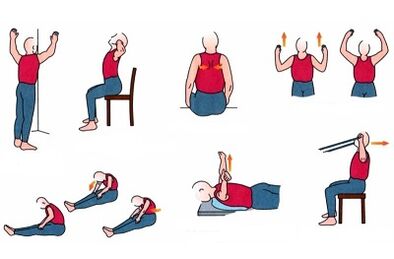 Exercice avec une ostéochondose thoracique